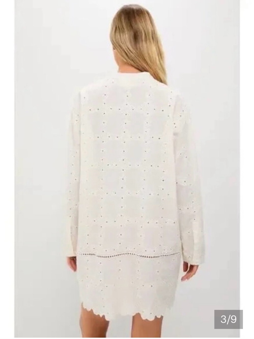 Tuckernuck Eyelet Tunic Dress in Cream by Hyacinth House - Picture 3 of 7